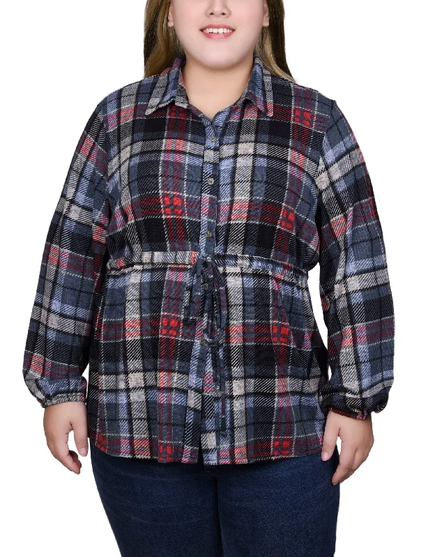 Red Denim Plaid