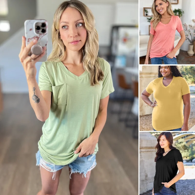 Basics Bamboo V-Neck Tee Modern Women's Tech