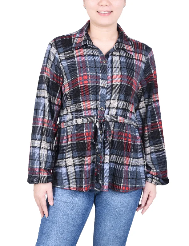 Red Denim Plaid