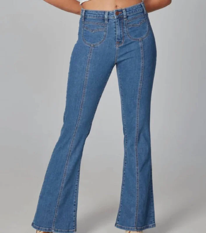 Alice High-Rise Flare Jeans In Blue