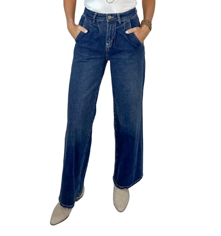 Mia High-Rise Wide Leg Jeans In Night Sky