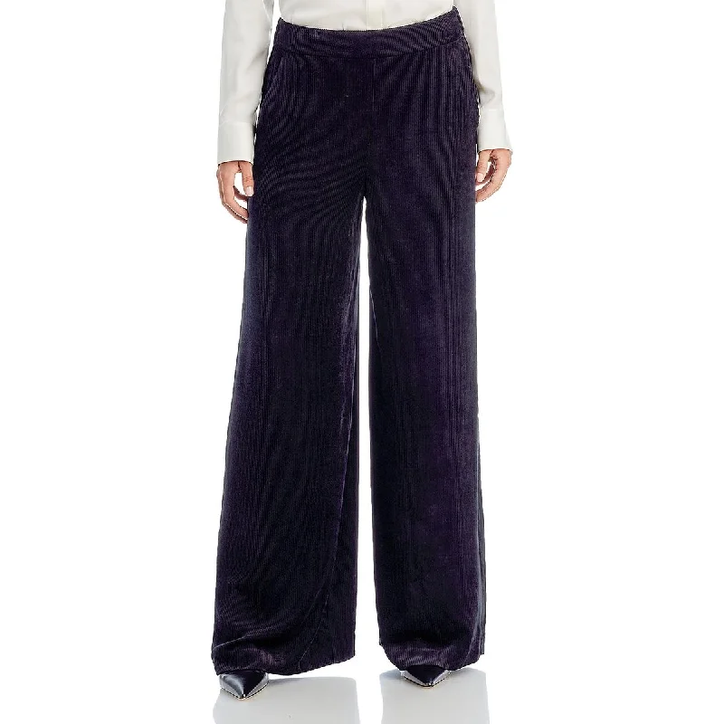 Kobi Halperin Womens High Rise Corduroy Wide Leg Pants