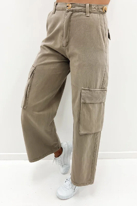 Maisy Cargo Pant Khaki