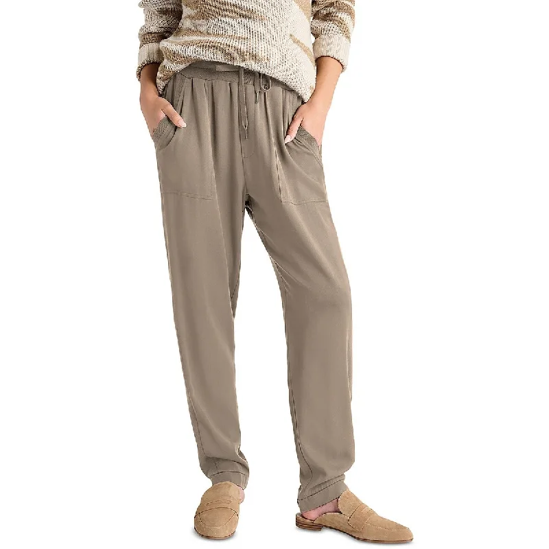 Splendid Womens Rafe Knit Drawstring Straight Leg Pants