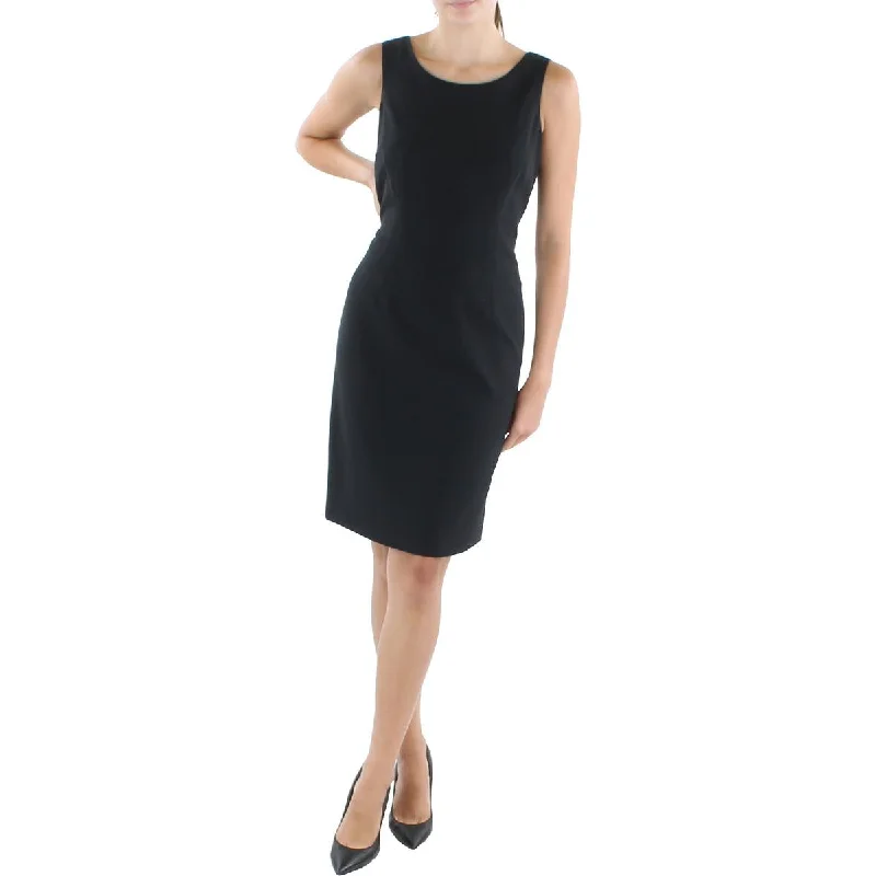 Le Suit Womens Woven Sleeveless Sheath Dress