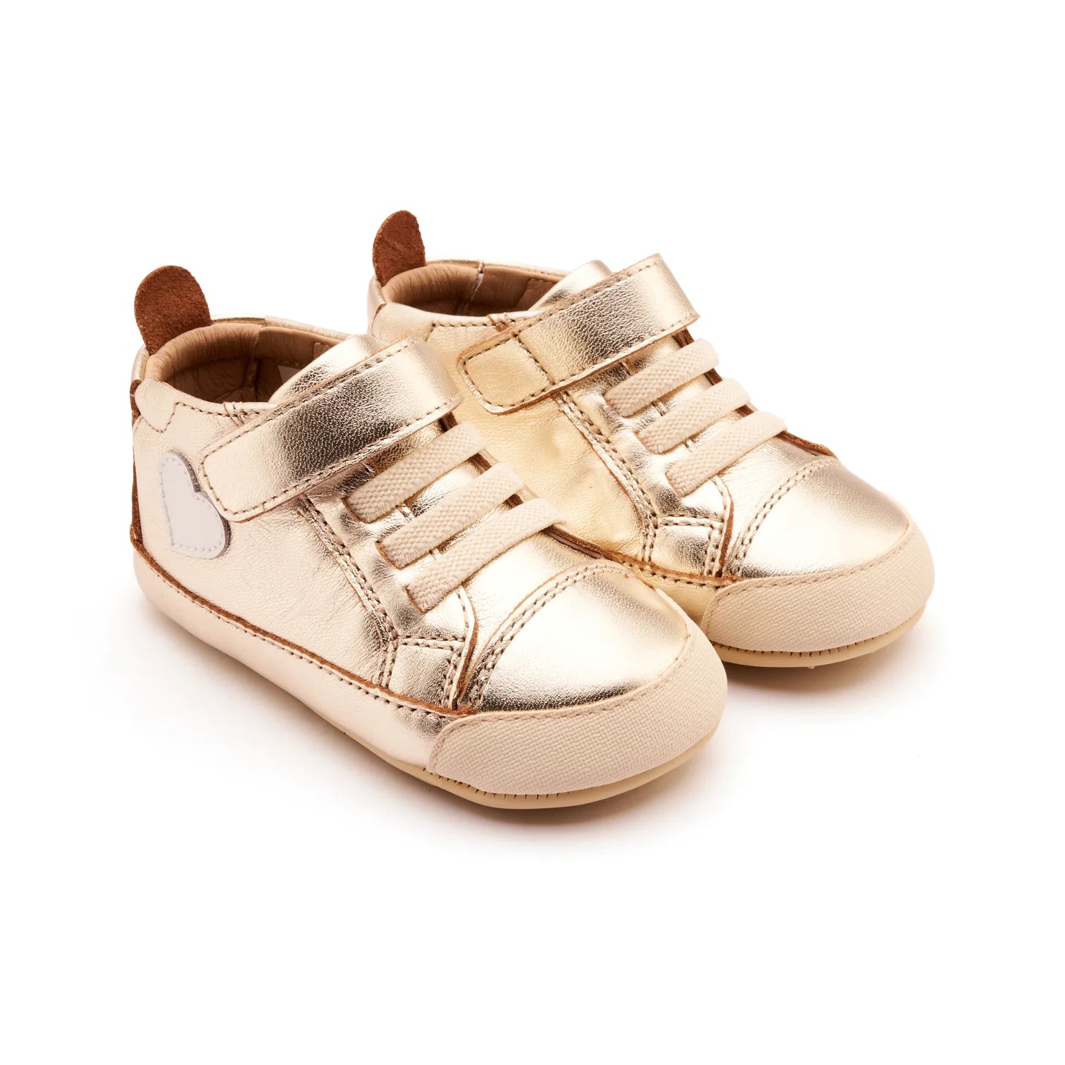 Heartie Gold Sneakers - Old Soles