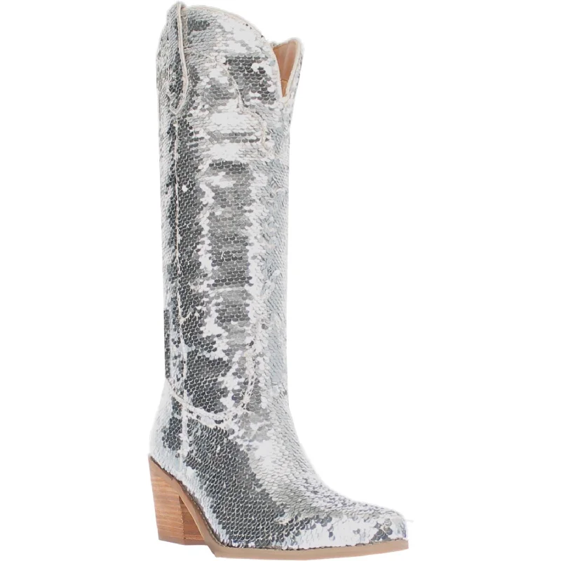 Online Exclusive | Dingo | Dance Hall Queen Cowboy Boot in Silver **PREORDER