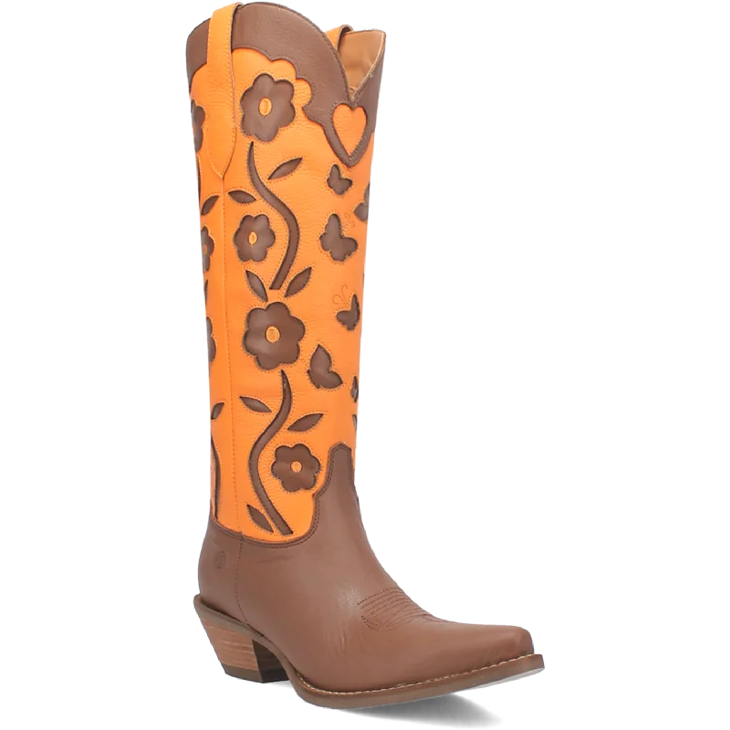 Online Exclusive | Dingo | Goodness Gracious Leather Boot in Brown and Orange  **PREORDER