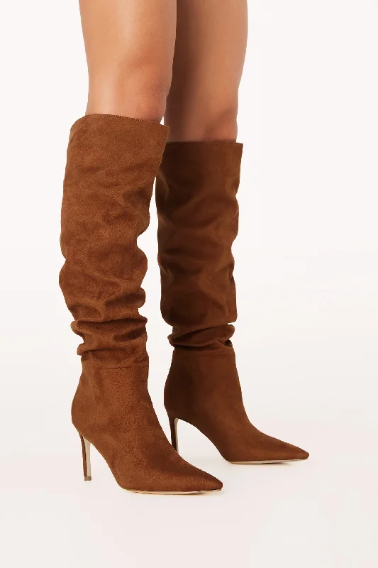 Raisa Boots - Tan Suede