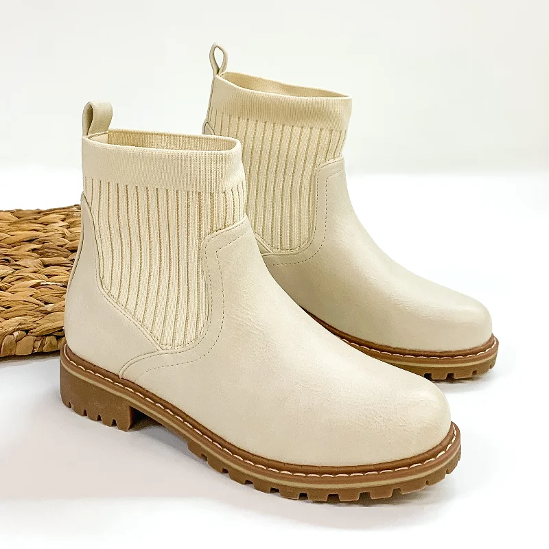 Corky's | Cabin Fever Slip On Booties in Cream