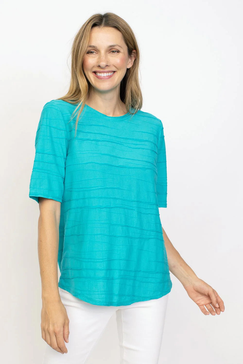 Habitat Sale, 16527 Elbow Sleeve Tee, Lake 50% Off Regular Price