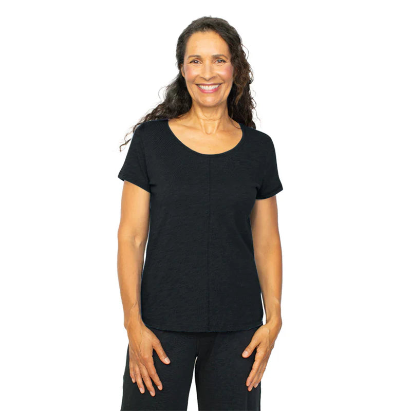 Habitat, 27524 Coverstitch Tee, Black