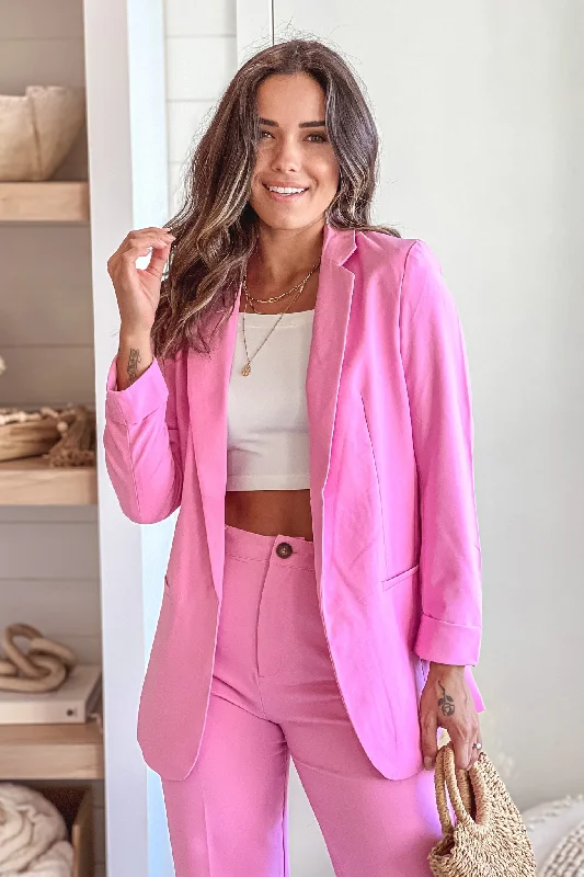 Pink Oversized Blazer