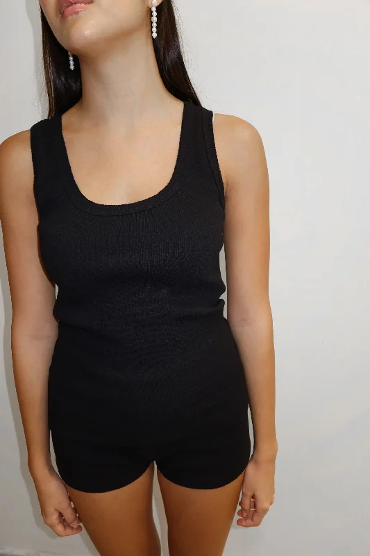 RIB TANK - BLACK